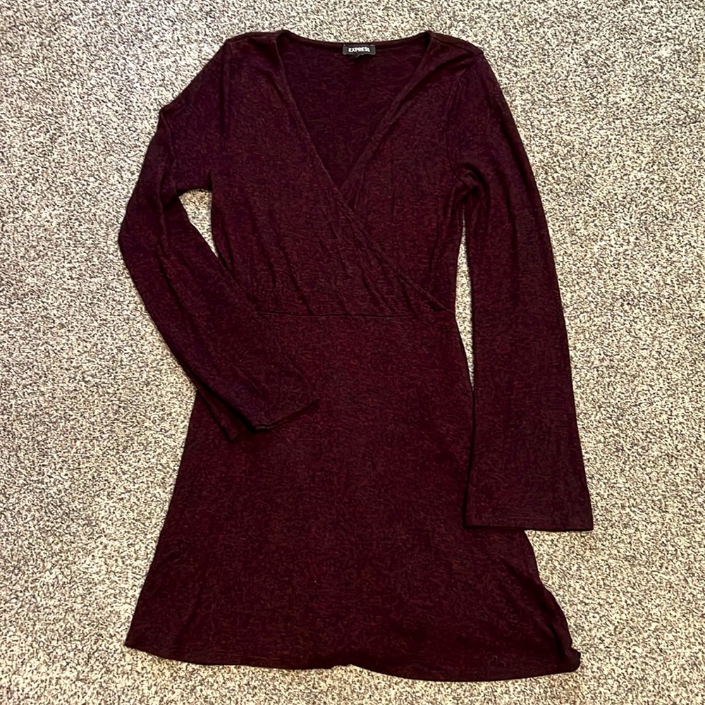 Express faux wrap dress